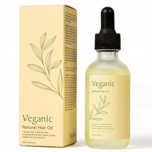 Veganic Natural Hair Growth Oil For Women Infused With 10 Botanic Oils