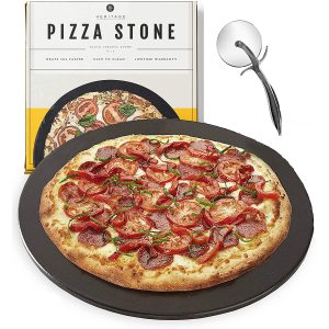 Heritage Products Heritage 15″ Ceramic Pizza Stone Set
