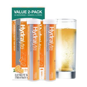 Hydralyte Orange Effervescent Electrolyte Tablets