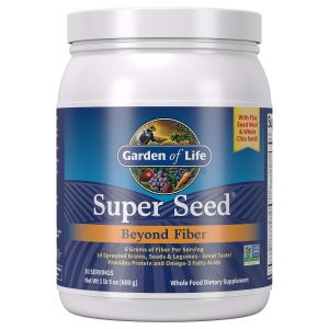 Garden of Life Super Seed Unflavored Fiber Powder, 600 G