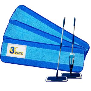 Turbo Mops Mop Pads For Bona, 3 Pack