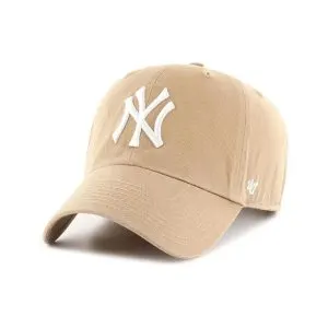 47 Brand MLB Khaki White Primary Logo Baseball Dad Hat Cap