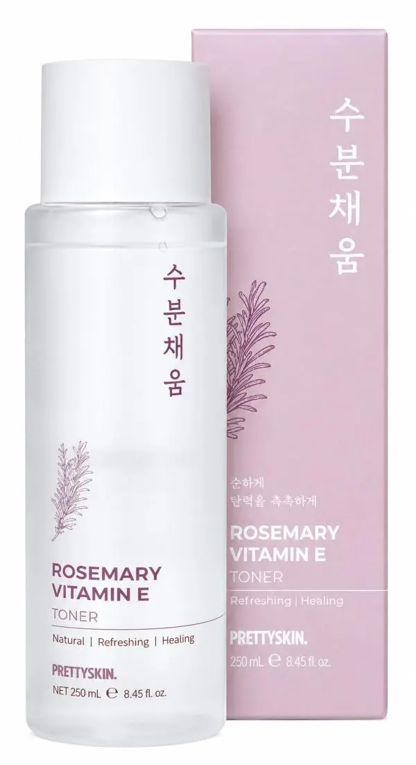 PRETTYSKIN Hydrating Facial Toner With Rosemary And Vitamin E- Gentle Texture Care, 8.45 fl oz, 250 mL
