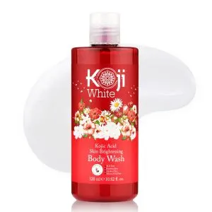Koji White Kojic Acid Skin Brightening Body Wash, 10.82 Fl oz