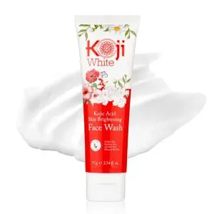 Koji White Kojic Acid Skin Brightening Face Wash For Exfoliating