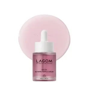 LAGOM Cellus Refining Purple Serum, Korean Skincare 1.18 Fl oz