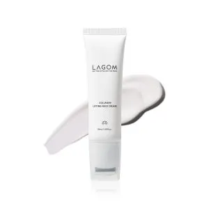LAGOM Collagen Lifting Neck Cream With Massage Roller For Jawline