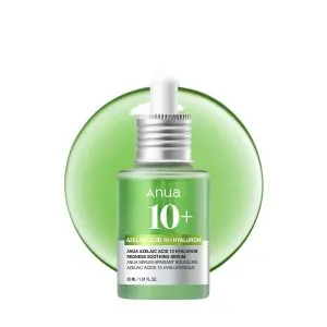 ANUA Azelaic Acid 10 Hyaluron Redness Soothing Serum, 1.01 Fl oz
