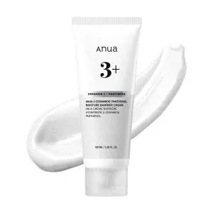 ANUA 3 Ceramide Panthenol Moisture Barrier Cream, 3.38 Fl oz