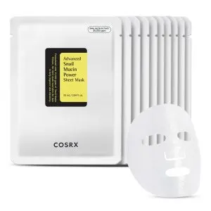 COSRX Snail Mucin Sheet Mask 10 EA With Snail Mucin Serum