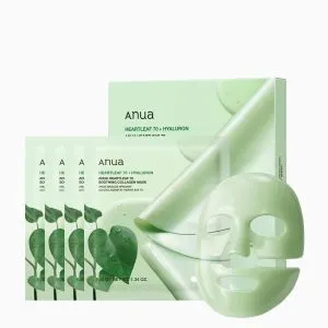 ANUA Heartleaf 70 Soothing Collagen Mask, 1.34 fl oz/4 ea