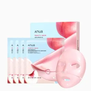 ANUA Peach 70 Niacin Brightening Collagen Mask, 1.34 fl oz/4