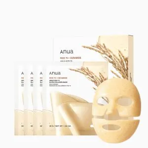 ANUA Rice 70 Glow Collagen Mask, 1.34 oz/4 ea, 1.34 oz, 4 ea