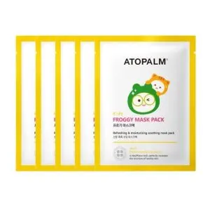 ATOPALM Kids Froggy Face Mask, 5 Sheets