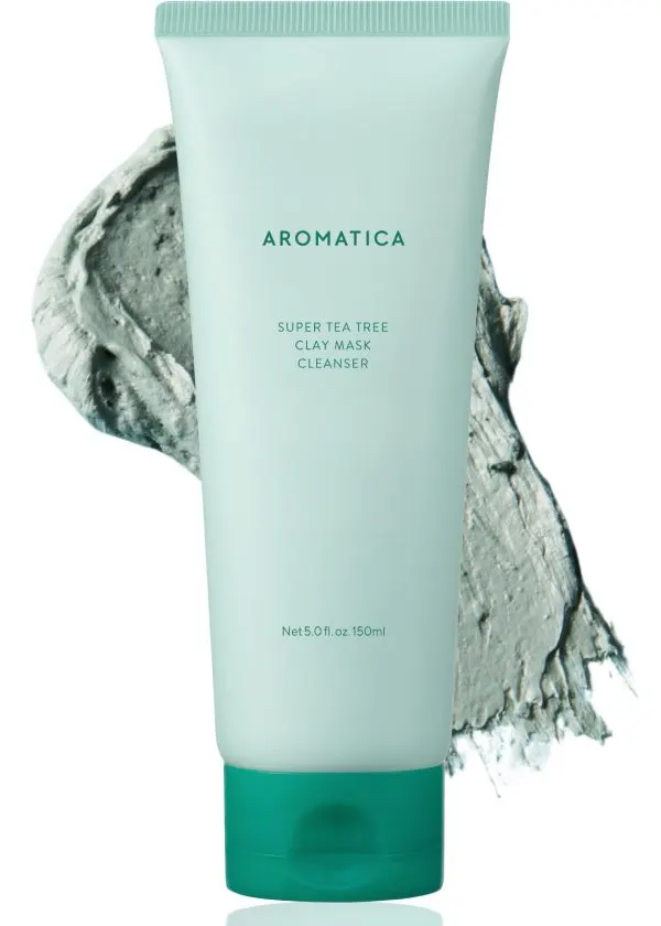 AROMATICA Super Tea Tree Clay Mask Cleanser (5.0 Fl oz)