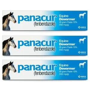 Panacur (3 Pack) Panacur Dewormer Horse Paste 10%