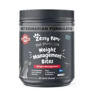 Zesty Paws Weight Management Bites For Dogs, 90 Count