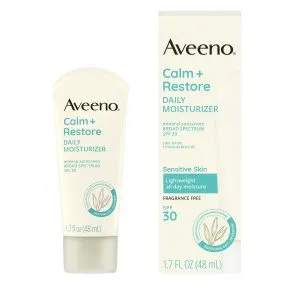 Aveeno Calm + Restore Daily Moisturizer Mineral Sunscreen, 1.7 fl oz