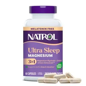 Natrol Ultra Sleep Magnesium Glycinate 100 Mg, 60 Count