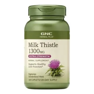GNC Herbal Plus Milk Thistle 1300 Mg Supplement