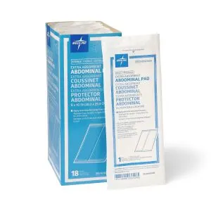 Medline Sterile Abdominal Pads, 8 In X 10