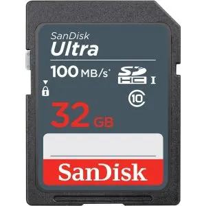 Sandisk San Disk 32 GB Ultra 100 MBs SDHC Memory Card