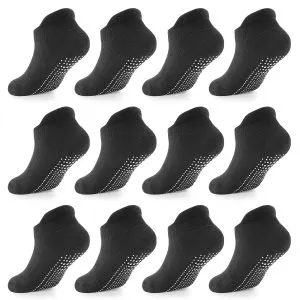 LA ACTIVE Non Slip Grip Ankle Boys And Girls Socks With Non 7WR6