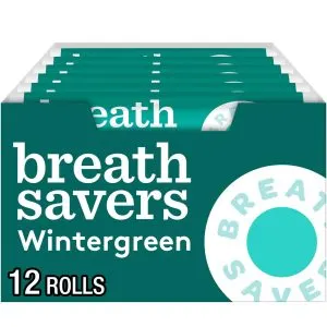 Breath Savers Wintergreen Sugar Free Breath Mints Rolls, 0.75