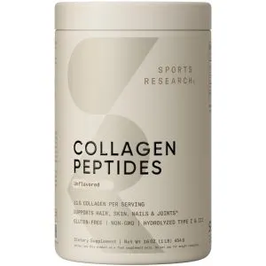 Sports Research® Collagen Peptides Protein Powder 16 oz (Unflavored)