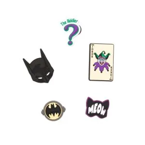 Crocs Unisex's Jibbitz Shoe DC Superhero And Batman Multi Pack, 5 Pack