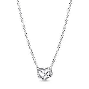 PANDORA Sparkling Infinity Heart Collier Necklace