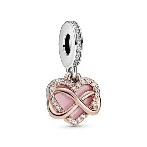PANDORA Sparkling Infinity Heart Dangle Charm